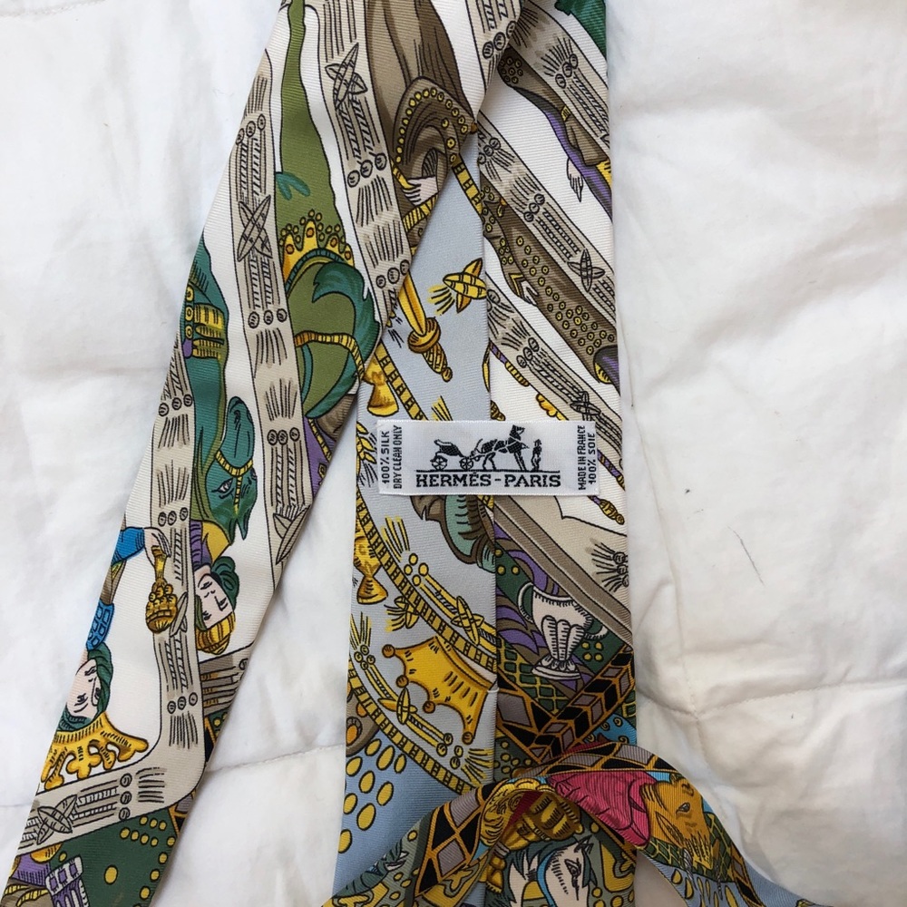 Hermes VTG Tie 80s Authentic - Picture 8 of 8
